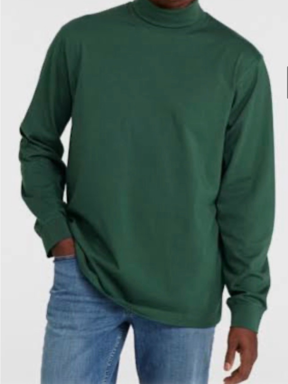 Uniqlo Men Forest Green Turtleneck Sweater